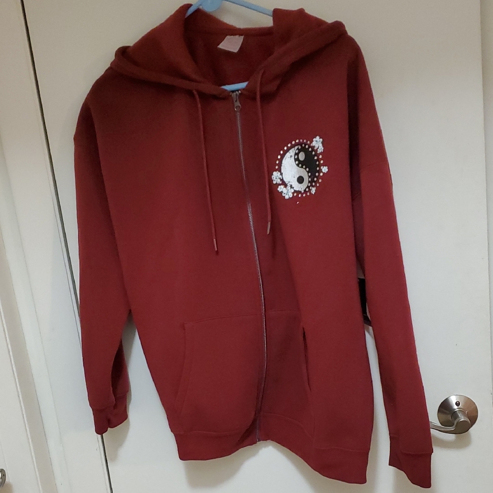No Boundaries Maroon Hoodie